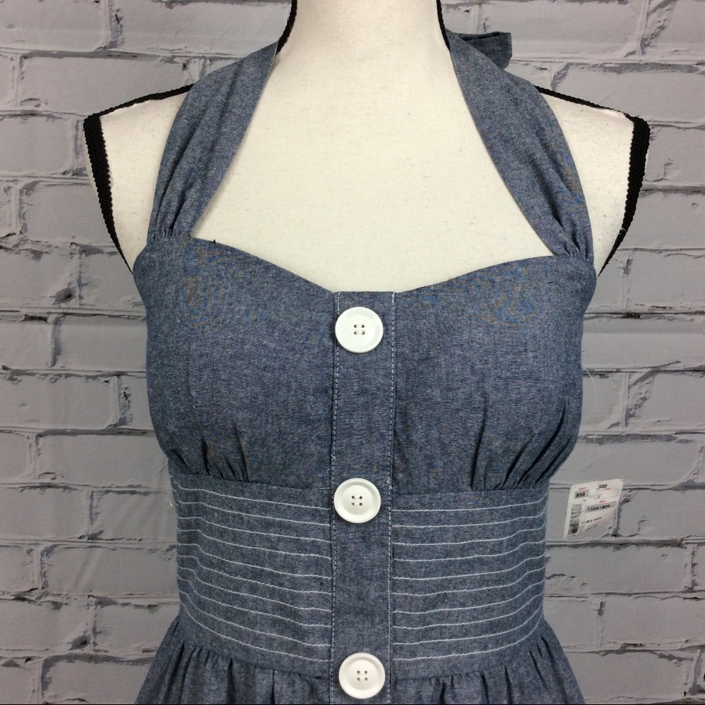 Ruby Rox Chambray Dress, Size 9 - Picture 2 of 11